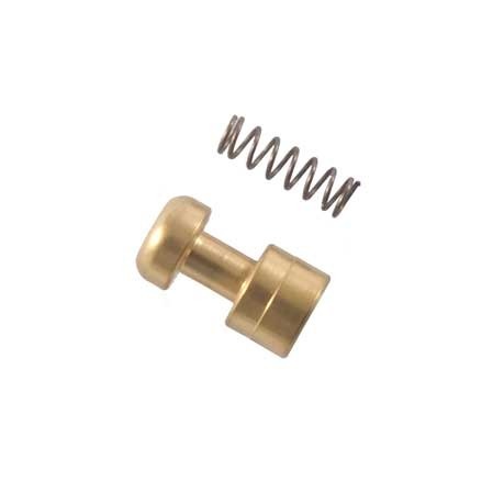 TITANIUM SAFETY PLUNGER i stor størrelse reduserer massen for en lettere avtrekksfølelse, med titanium nitride belegg for mindre friksjon. Inkluderer Wolff fjær.