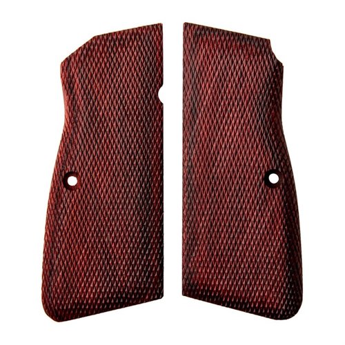 Browning Hi-Power Combat Grips gir forbedret komfort og sikkert grep med tynnere design for mindre hender eller palmswell-modell for bedre recoilfordeling.