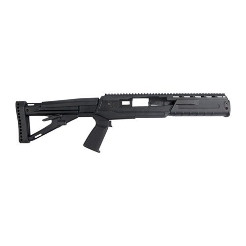 Sparta stokken gir Ruger® Mini-14/Mini-30/6.8 Ranch® eiere en justerbar pistolgrep, langdejustering, og ubegrensede monteringsmuligheter for siktemidler.