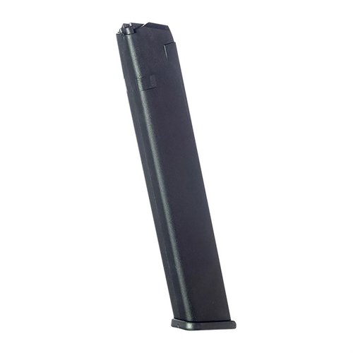 Forbedret kapasitet med 32-runders POLYMER MAGAZINES for Glock 17/19/26, laget av holdbart Zytel polymer og med konstant fjærtrykk for pålitelighet.