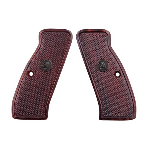 Pachmayr Renegade Wood Laminate Grips CZ 75 gir bedre passform og funksjon, forbedrer håndtering, har rosewood-finish og er enkle å installere.