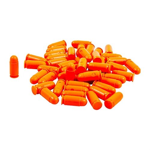 SAF-T-TRAINERS dummy rounds i oransje plast gir en tydelig forskjell i følelse, perfekt for trening uten å forveksle med skarpe patroner.