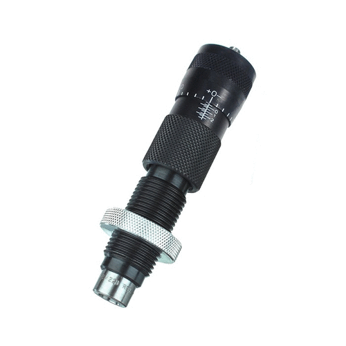 Forster Ultra Micrometer Seater Die gir presisjon med justering av kule-sette dybde i .0005 til .001 tommer, og forenkler bytte av kuler.