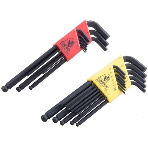 Bondhus BallDriver® Hex Key L-Wrench Sets gir presisjon og allsidighet med ball-end design for enkel tilgang i trange områder, laget for holdbarhet og organisert oppbevaring.