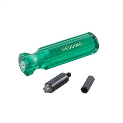 Redding Primer Pocket Uniformers er presisjonsverktøy med fem skjærefløyter for jevn og flat uniformering av primerlommens bunn, tilgjengelig for både store og små lommer.