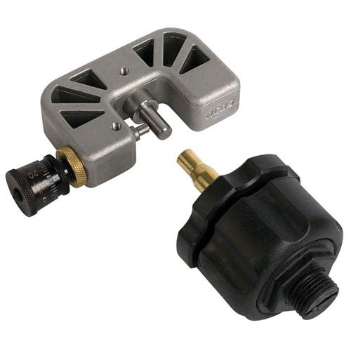 RCBS håndholdte neck turner med mikrometerjustering og Quick Change Case Holder gir presisjonskutt for kaliber 17 til 50, perfekt for alle hylser.