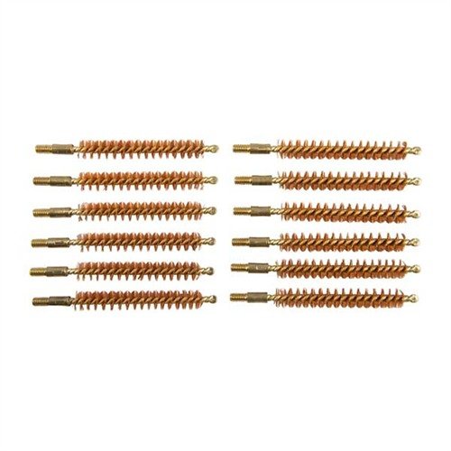 Dozen Pack Bronze Rifle Brushes fra Sinclair International gir effektiv rengjøring av rifler med 8mm bore, perfekt for vedlikehold av våpen.
