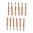 Tolv-pakning bronsebørster for rifle fra SINCLAIR INTERNATIONAL. Perfekt for 35 Caliber (.358). Gjør rengjøringen enkel! 📦🔫 Lær mer nå.