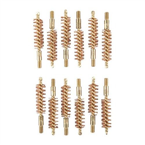 Dozen Pack Bronze Pistol Brushes fra Sinclair International er ideelle for effektiv rengjøring av 9MM, 38 og 357 kaliber pistoler. Hold våpenet i topp stand!