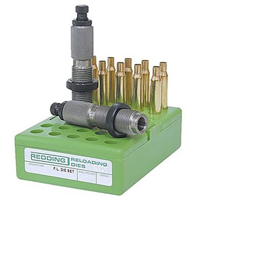 Redding 3-DIE SET for 40 S&W/10MM AUTO gir deg tre presisjonsdeler for full lengde resizing, halsexpansjon og nøyaktig setning av kuler.