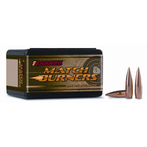 Barnes Match Burner 6.5mm kuler tilbyr presisjon og rimelighet med en kobberbelagt blykjerne, perfekt for konkurranseskyttere og hverdagsbruk.