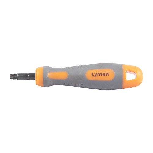 Lyman Primer Pocket Reamer gir en ren og jevn primer pocket med et komfortabelt, ergonomisk håndtak, og fjerner enkelt militære primer crimps.