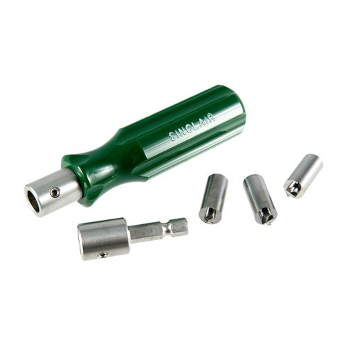 Sinclair Premium Primer Pocket Uniformer Kit gir deg alt du trenger for å ensarte primerlommer med presisjon, laget av høy kvalitet Tungsten Carbide for langvarig bruk.