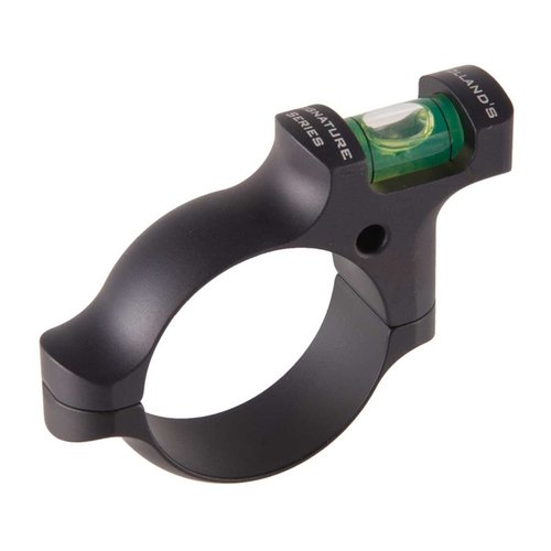 Holland's Signature Series Scope Level gir en strømlinjeformet design som reduserer kanting, med lett synlig nivå for raske korreksjoner, passer for både venstre- og høyrehendte.