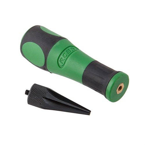 RCBS VLD Deburring Tool med 22 graders vinkel sikrer presis setning av VLD-kuler uten skade på boat-tail, og kan brukes med RCBS håndtak eller Trim Mate.