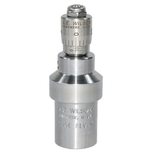 L.E. Wilson Case Gage Depth Micrometer gjør det enkelt å måle hylser og sjekke hvordan Full Length Sizing Die påvirker skulderen, med presisjon på .001.