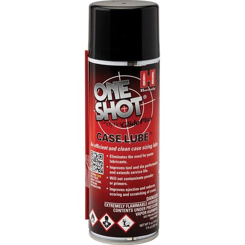 ONE SHOT Case Lube gir en rask, ren og effektiv påføring av smøring uten forurensning av krutt eller tennhett, perfekt for presisjonsladninger.