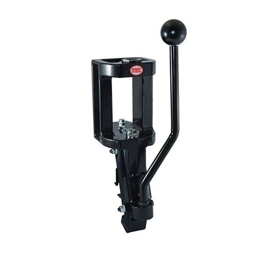 Marksman single stage reloading press fra MEC har slitesterk støpejernskonstruksjon, høy presisjon med selvsentrene skallholder og aksepterer et bredt spekter av kalibre.