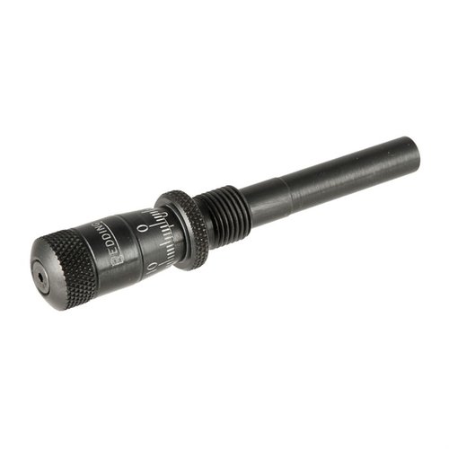 Redding Standard Bullet Seating Micrometers gir presis justering og er kompatible med de fleste Redding Seating Dies, perfekt for nøyaktig omstilling av settespiss.