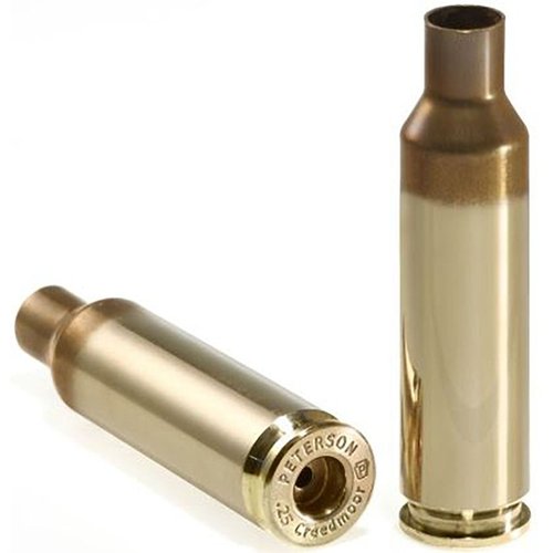 Oppdag 25 Creedmoor Brass fra Peterson Cartridge! 🎯 Perfekt for konkurranseskyting med 50 hylser per boks. Kvalitet for presise skudd!