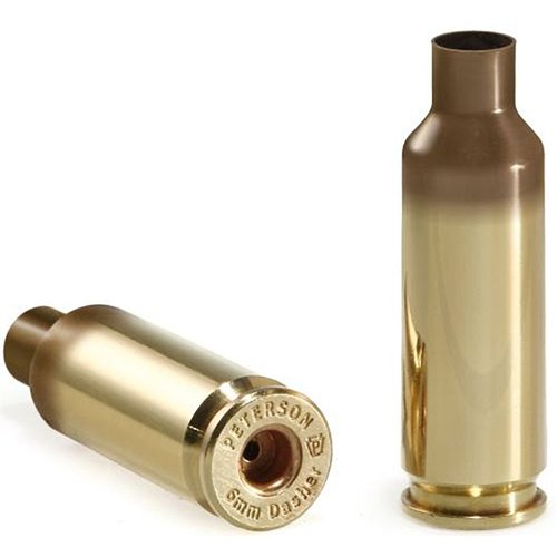 Kjøp 6MM Dasher Brass fra Peterson Cartridge! 🎯 Presise og konsistente hylser, 50 stk i solid boks. Perfekt for ditt neste skyteprosjekt.