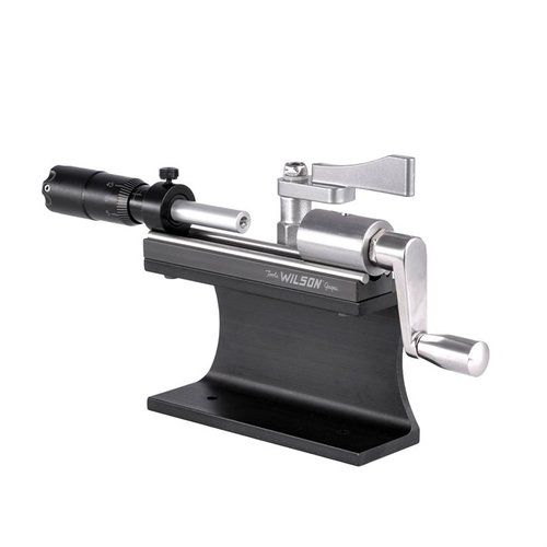 Sinclair Stainless Ultimate Trimmer gir presise kutt med en justerbar mikrometer, bygget for langvarig bruk, perfekt for kuler fra 22 Hornet til 416 Rigby.