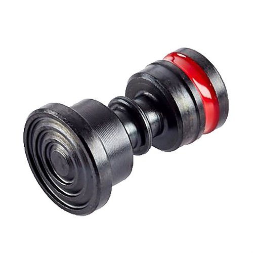 Jumbo head med undercut grooves er en enkel erstatning for den lille fabrikkknappen, som gjør det lettere å finne og bruke, selv med hansker.