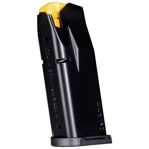 Erstatningsmagasiner for Taurus GX4 9mm, tilgjengelig i 10, 11 og 13 skudd, med en elegant svart finish for pålitelighet og stil.