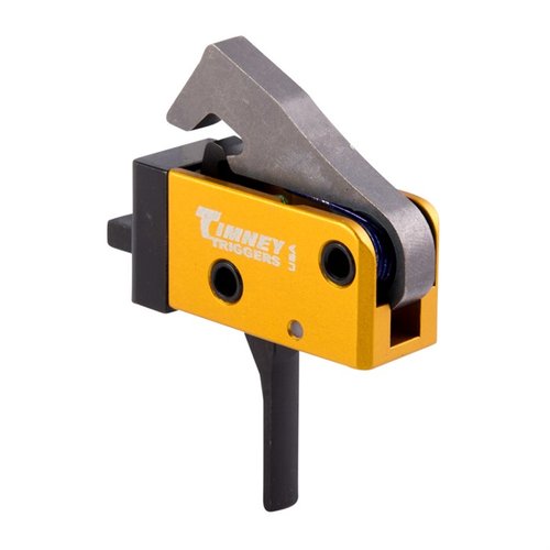 Timney AR PCC Trigger gir enkel installasjon uten gunsmith, med en trekkvekt på 2,5-3 lbs for bedre presisjon og tilpassbare trigger sko.