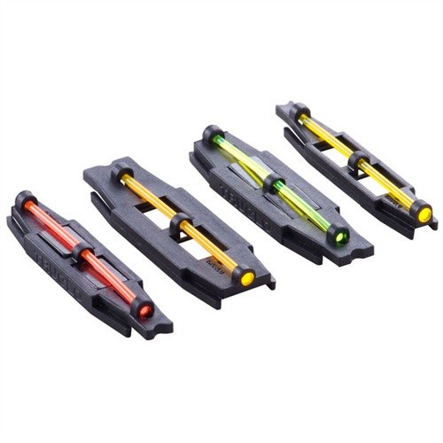 GLO-DOT XTREME SIGHT gir høy synlighet uten batterier, med magnetisk feste, flere baser for ventilert ribbe, og enkle byttbare fiberoptiske stenger.