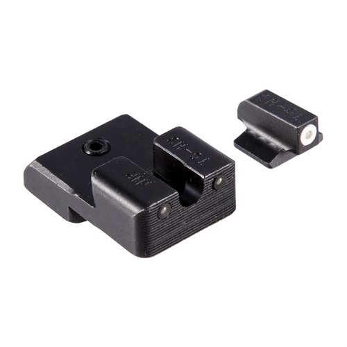 Tritium night sights gir enestående synlighet i mørket, med pålitelig Swiss tritium, U-notch design og en beskyttende Fortress Finish for langvarig holdbarhet.