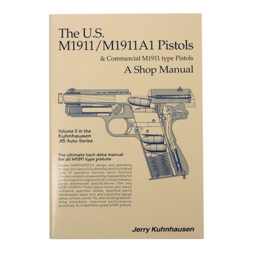 US M1911 & M1911A1 Shop Manual Vol. II gir detaljerte instruksjoner for reparasjon, tilpassing og bygging av 1911-pistoler med klare illustrasjoner.