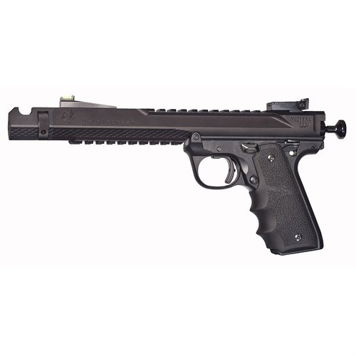 Oppdag Volquartsen Mk IV Frame Black Mamba! 🎯 En presisjonsmålepistol med rustfritt stål og innovativt design for enkel rengjøring.