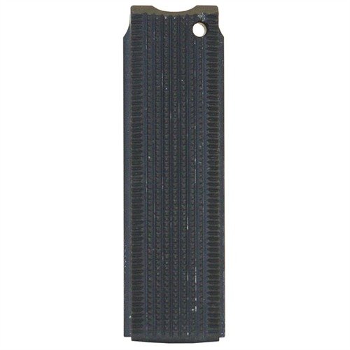 1911 mainspring housing i blåstål med dyp sjakkering gir et fast grep og stabilitet, perfekt for Govt. og Commander rammer.
