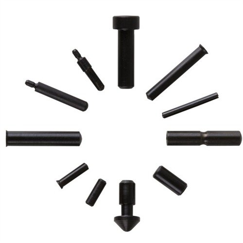 Høykvalitets 1911 PIN SET fra Wilson Combat gir deg alle nødvendige erstatningspinner for å bygge og reparere, tilgjengelig i blued eller stainless.