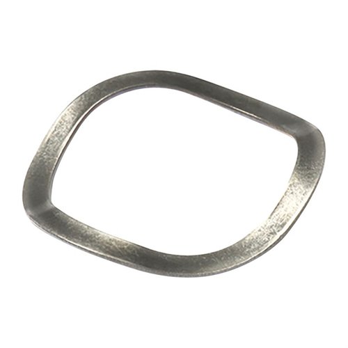 Herdet fjærstålvasker holder Remington 870 forender på plass med gamle magasinrørmuttere, uten behov for boring eller staking av detent.