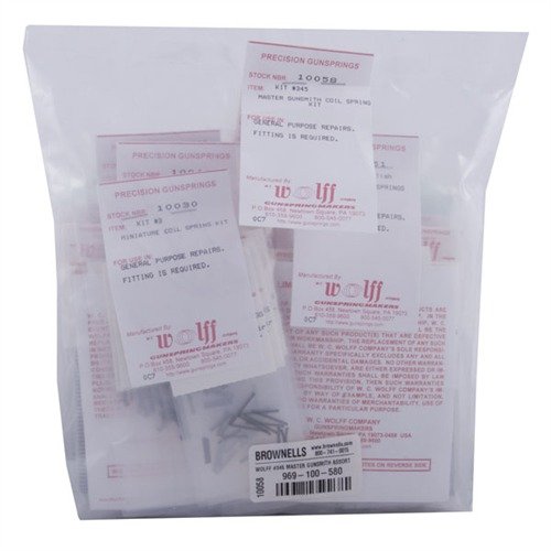 MASTER COIL SPRING KIT inneholder 550 høykvalitets fjærer i 5 ulike sett, perfekt for våpenverksteder og tilpassede prosjekter.