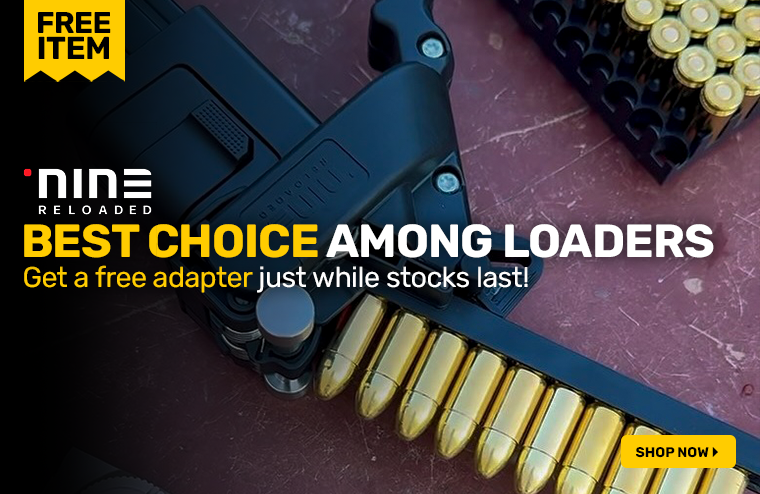 Nine Reloaded Community favorite speedloader plus free adapter!