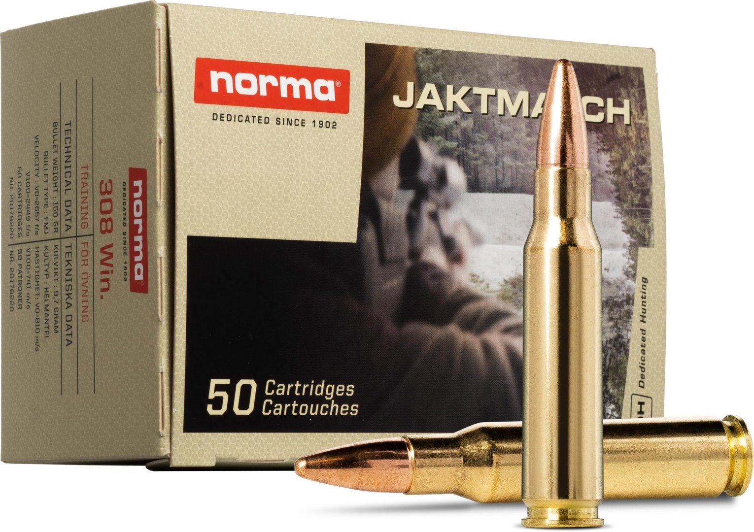 Helmantel Og Treningsammunisjon Norma Jaktmatch 6 5x55 6 5 Gram HPBT helmantel-og-treningsammunisjon-norma-jaktmatch-6-5x55-6-5-gram-hpbt