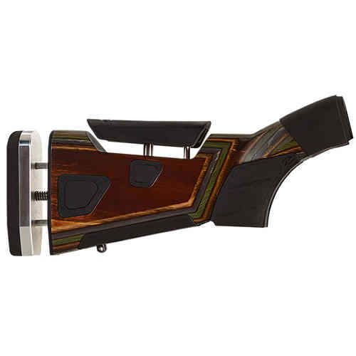 At-One™ justerbart våpenstokk fra Boyds gir perfekt tilpasning med enkelt justering av Bring-It comb og butt pad for lengde på 12 ½" – 14".