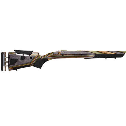 At-One™ justerbart våpenstokk fra Boyds gir perfekt tilpasning med enkeltjustering av Bring-It comb og butt pad for optimal lengde og komfort.