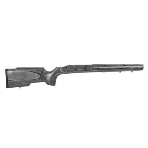 Pro Varmint fra BOYDS har et gummiert bakstykke for sikkert anlegg, laboratorietekstur i svart, og passer til 18"-24" løp med lett montering av bipod.