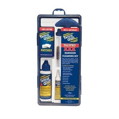 TetraGun Pussesett Kal. 22-25 Pistol gir deg alt du trenger for å holde pistolen din i topp stand med effektive rengjøringsverktøy og høy kvalitet.