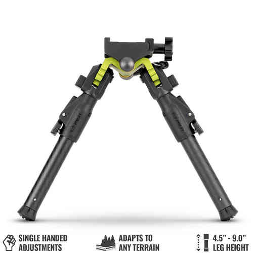 MDT GRND Pod bipod gir stabilitet og presisjon for skyting, med Arms 17 festemekanisme for enkel montering og justering.