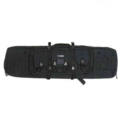 PP Rifle Bag, Extended er perfekt for jegere og sportsskyttere med sin slitesterke 1000D camo og 600D polyester, avtagbare stropper og rom for tilbehør.